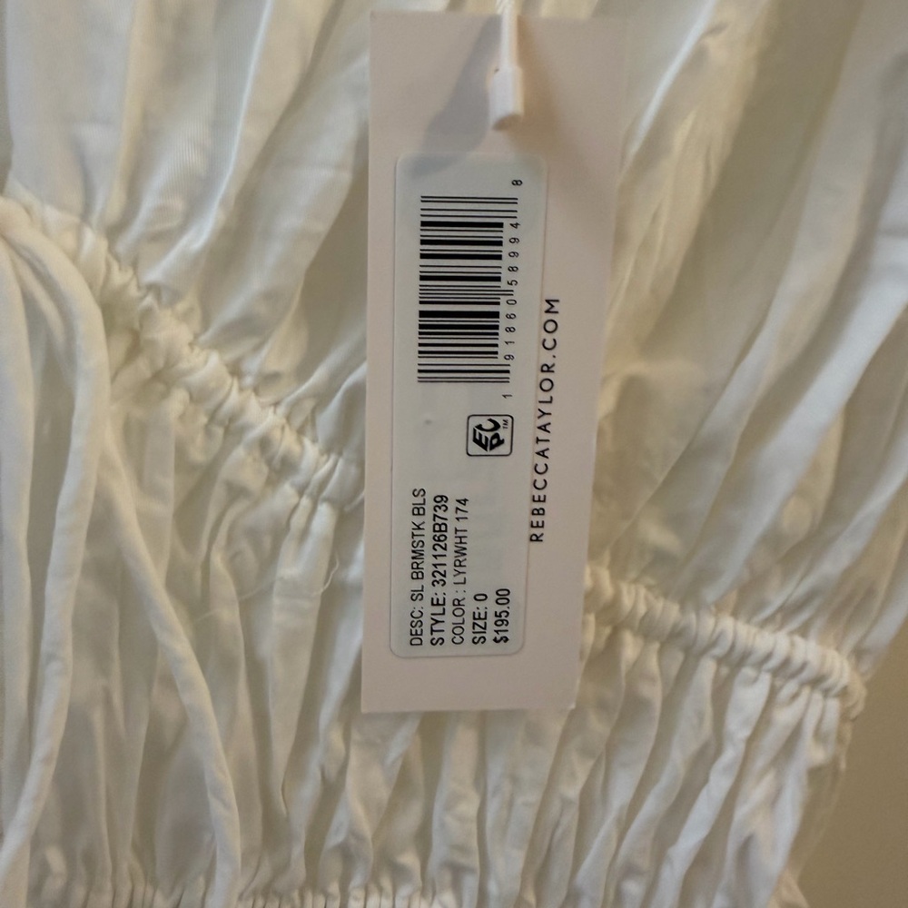 Rebecca Taylor Women's Sleeveless Broomstick Blouse - Picture 7 of 8